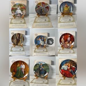 GWTW Knowles Issues 1-9 Collectors Plates Full Series